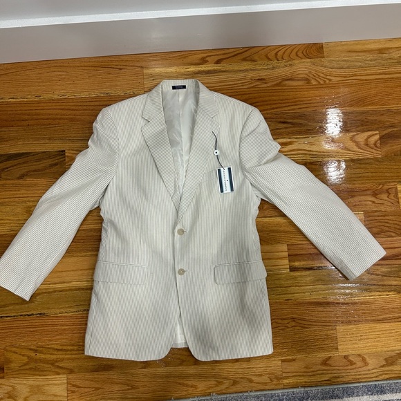 Saddlebred Cream Striped Blazer - Picture 1 of 6